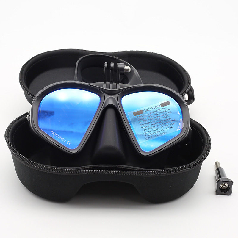 Black and blue bracket with box