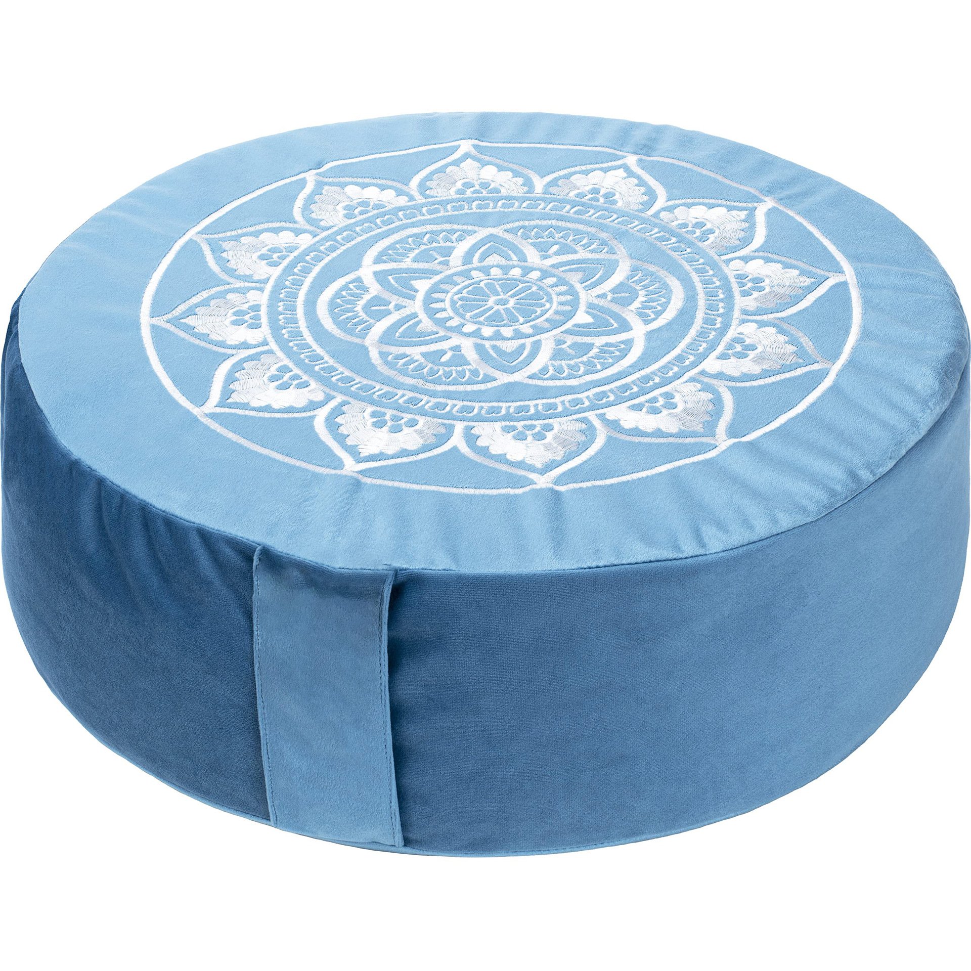 Buckwheat Round Blue Meditation Pad