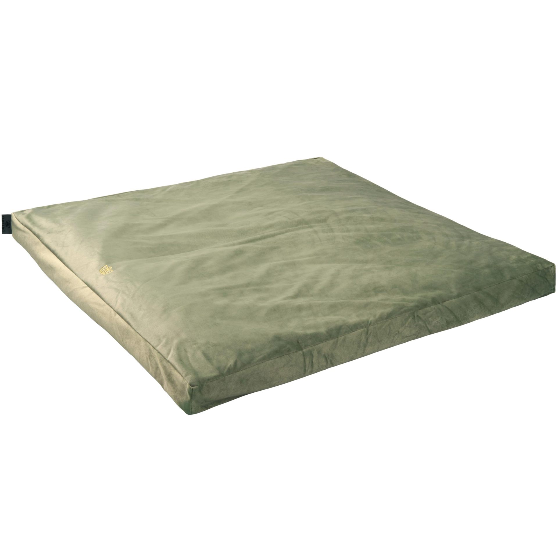 Cotton green square mat