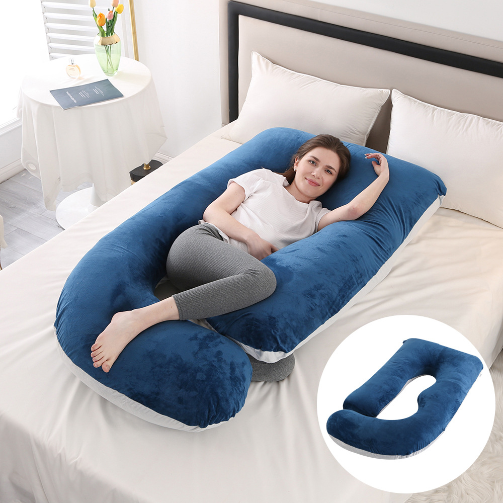 Velvet navy blue and light gray double spell