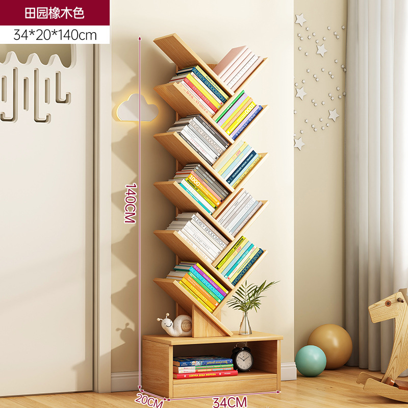 [Open style]12-layer pastoral oak color 34*20*140cm