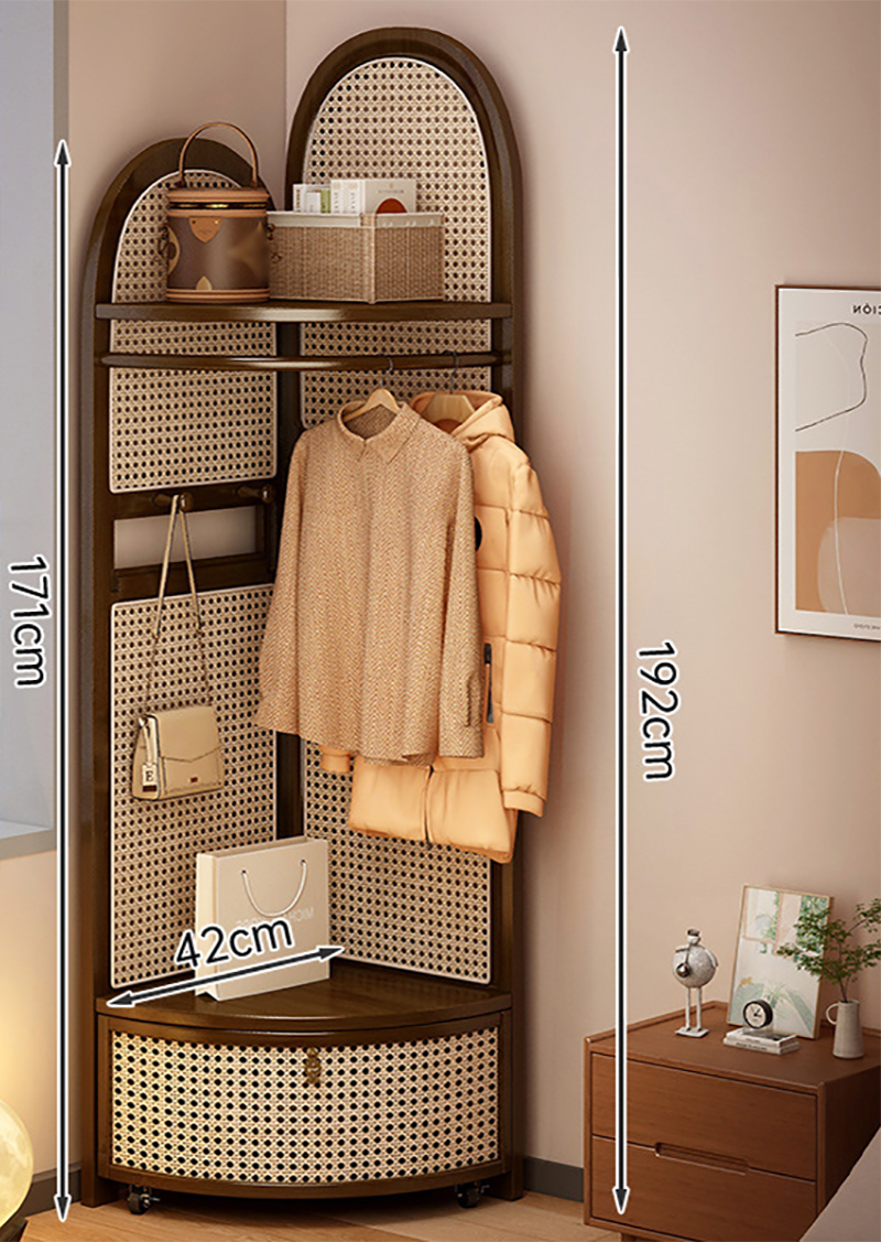 walnut color with basket