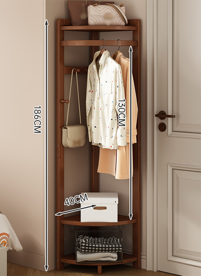 walnut color 3 storage layer