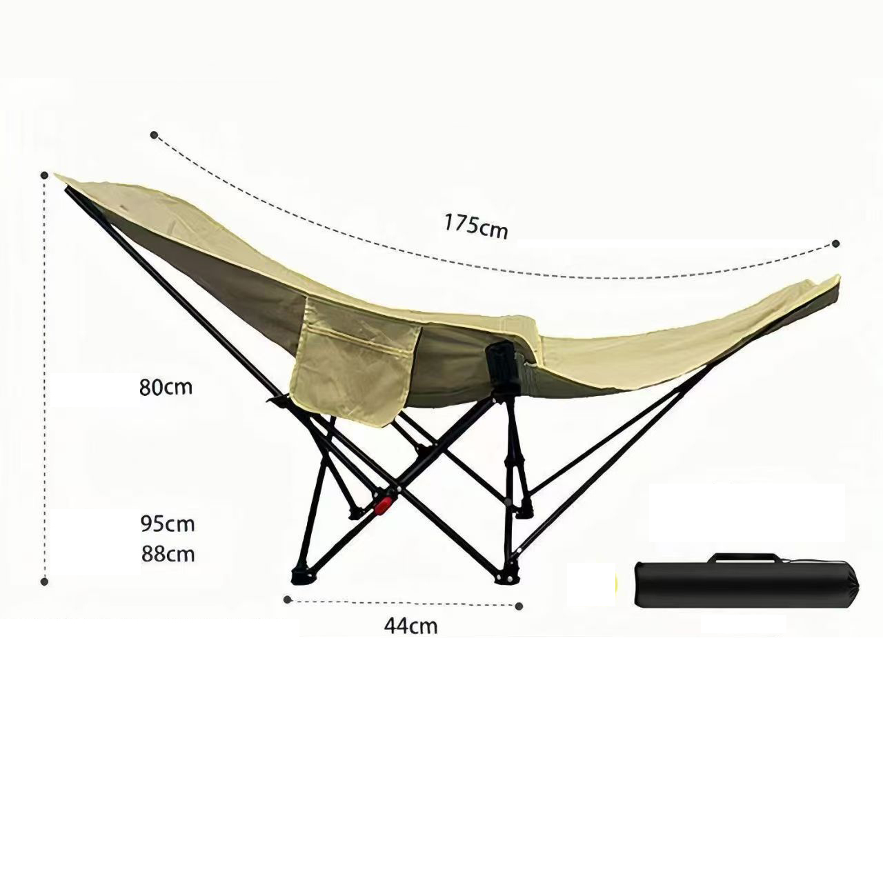 Khaki b style adjustable reclining   leg rest