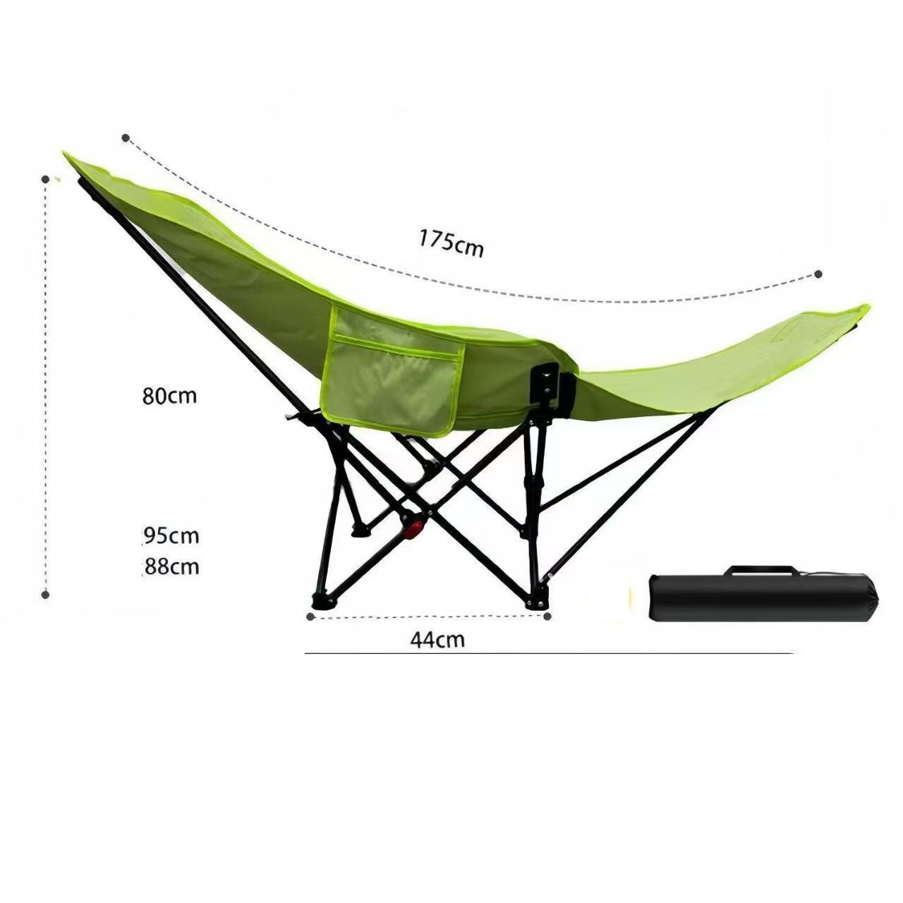 Military green model b adjustable reclining   leg rest