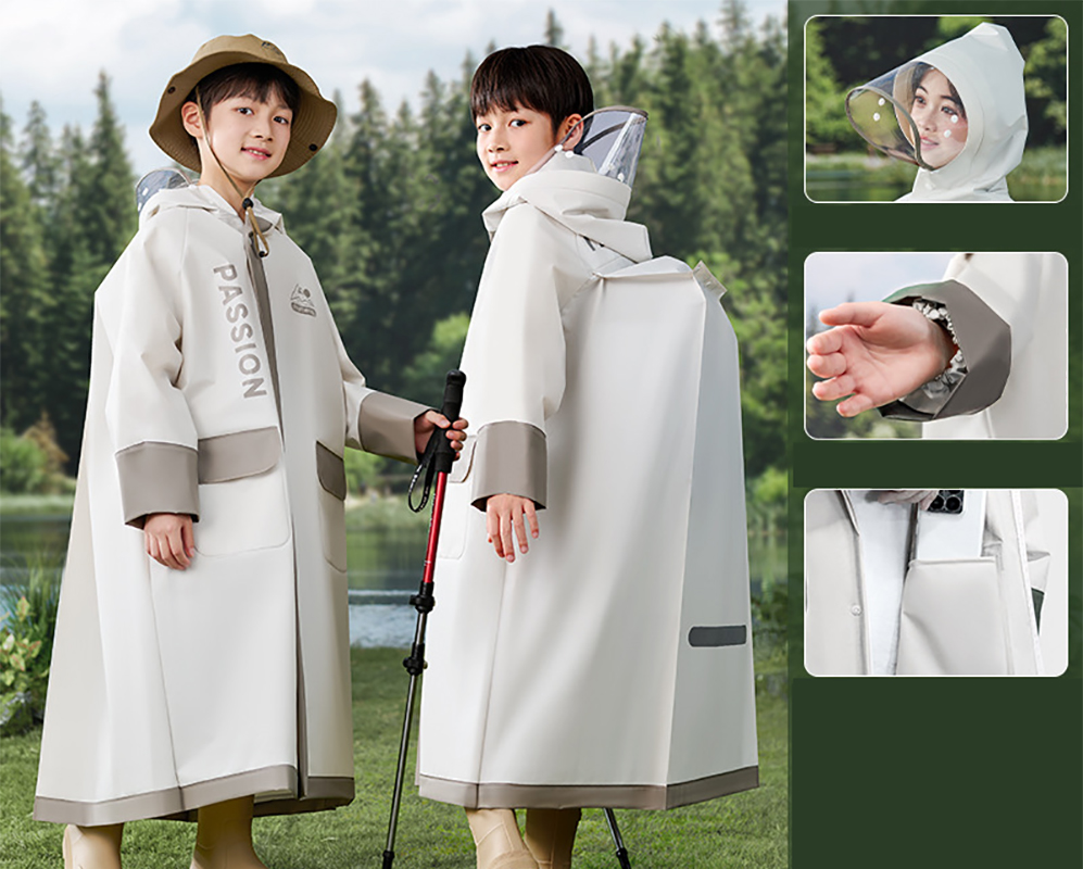 Volcanic ash [waterproof large brim   hidden buckle   zipper   retractable school bag slot   internal and external pockets   handbag]