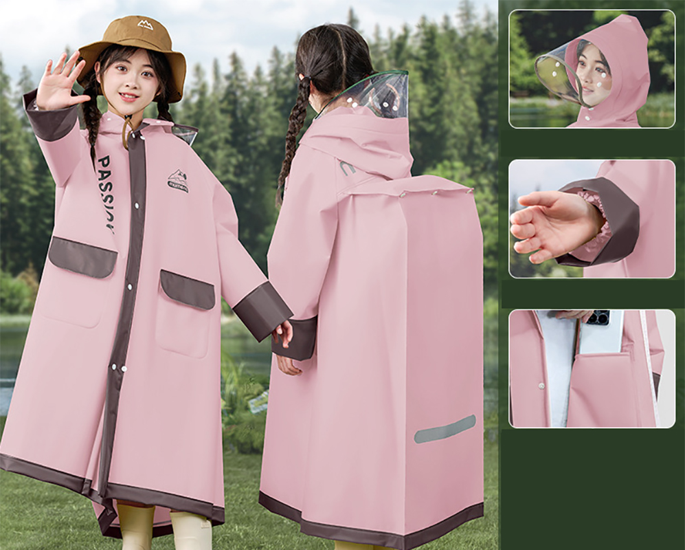 Lotus root powder [waterproof large brim   hidden buckle   zipper   retractable school bag slot   inner and outer pockets   handbag]