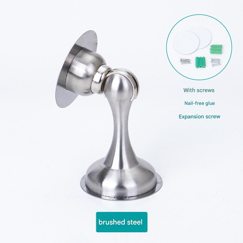 Punch-free brushed steel (with glue and screws)
