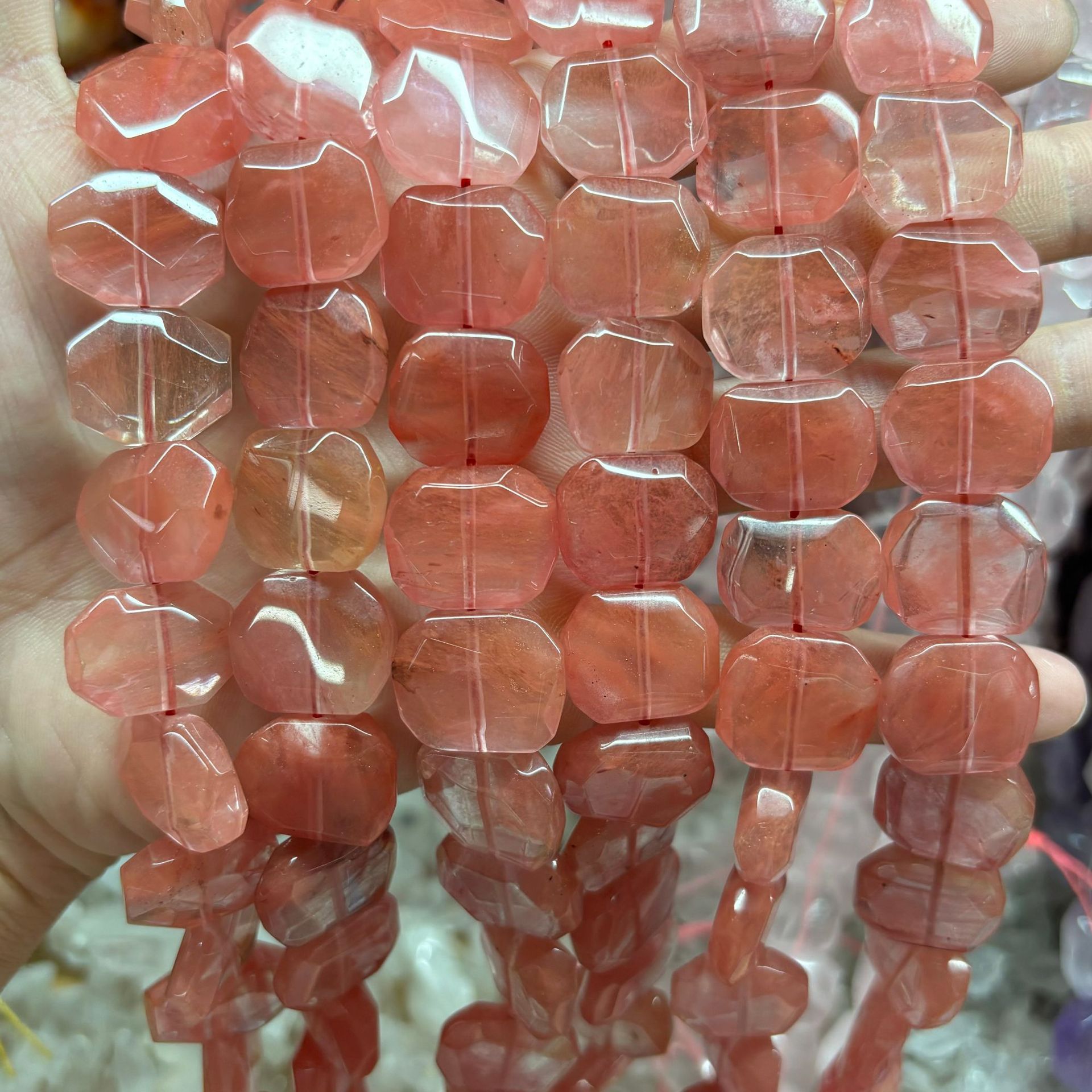8:Cross hole watermelon red