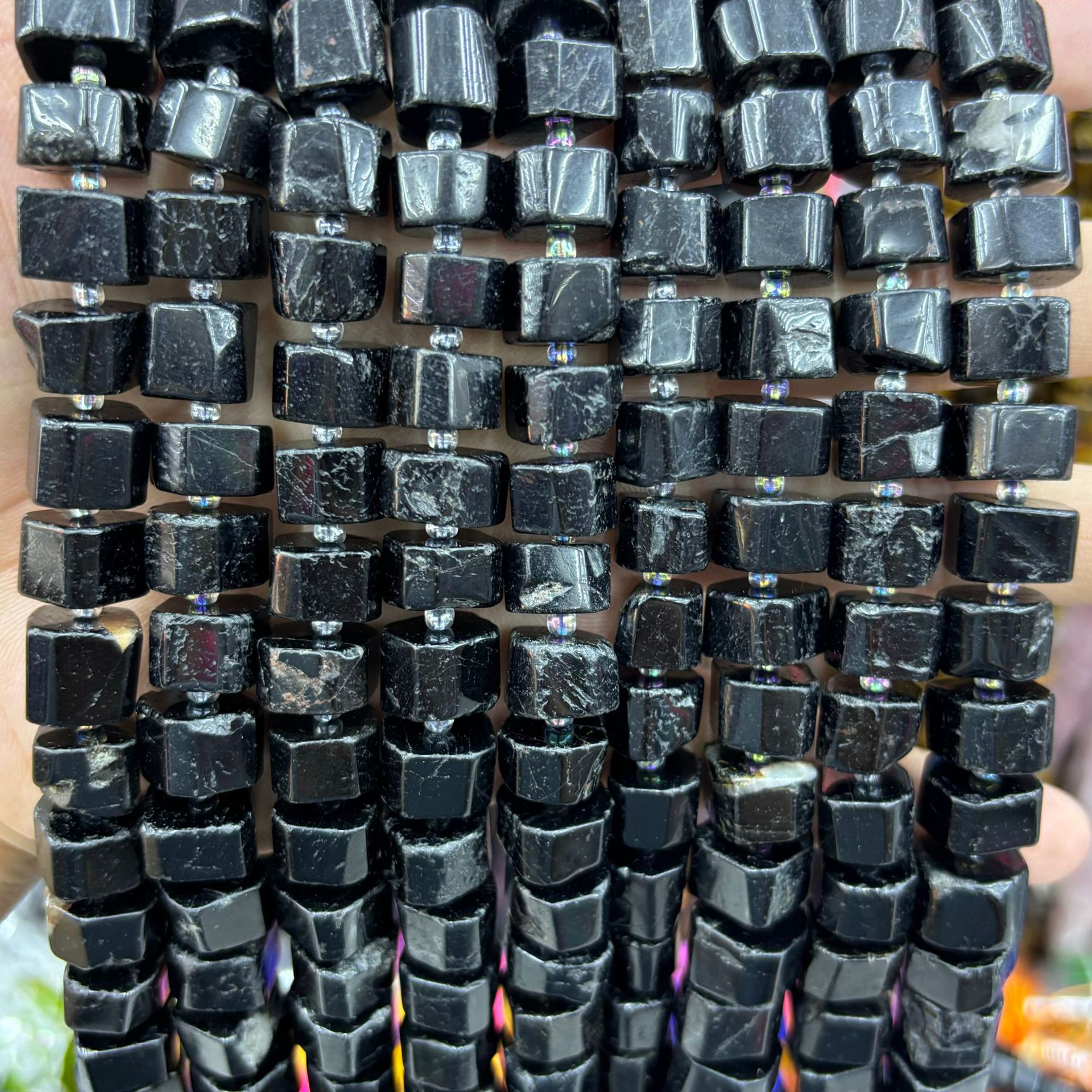 6 Schwarzer Obsidian