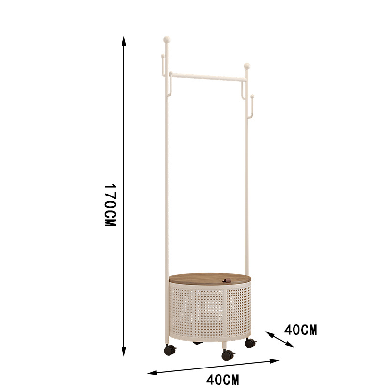 creamy-white rattan round (long 40 high 170)