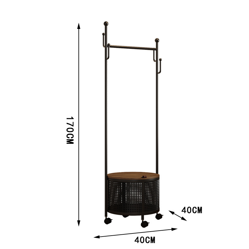 matt black rattan round (long 40 high 170)