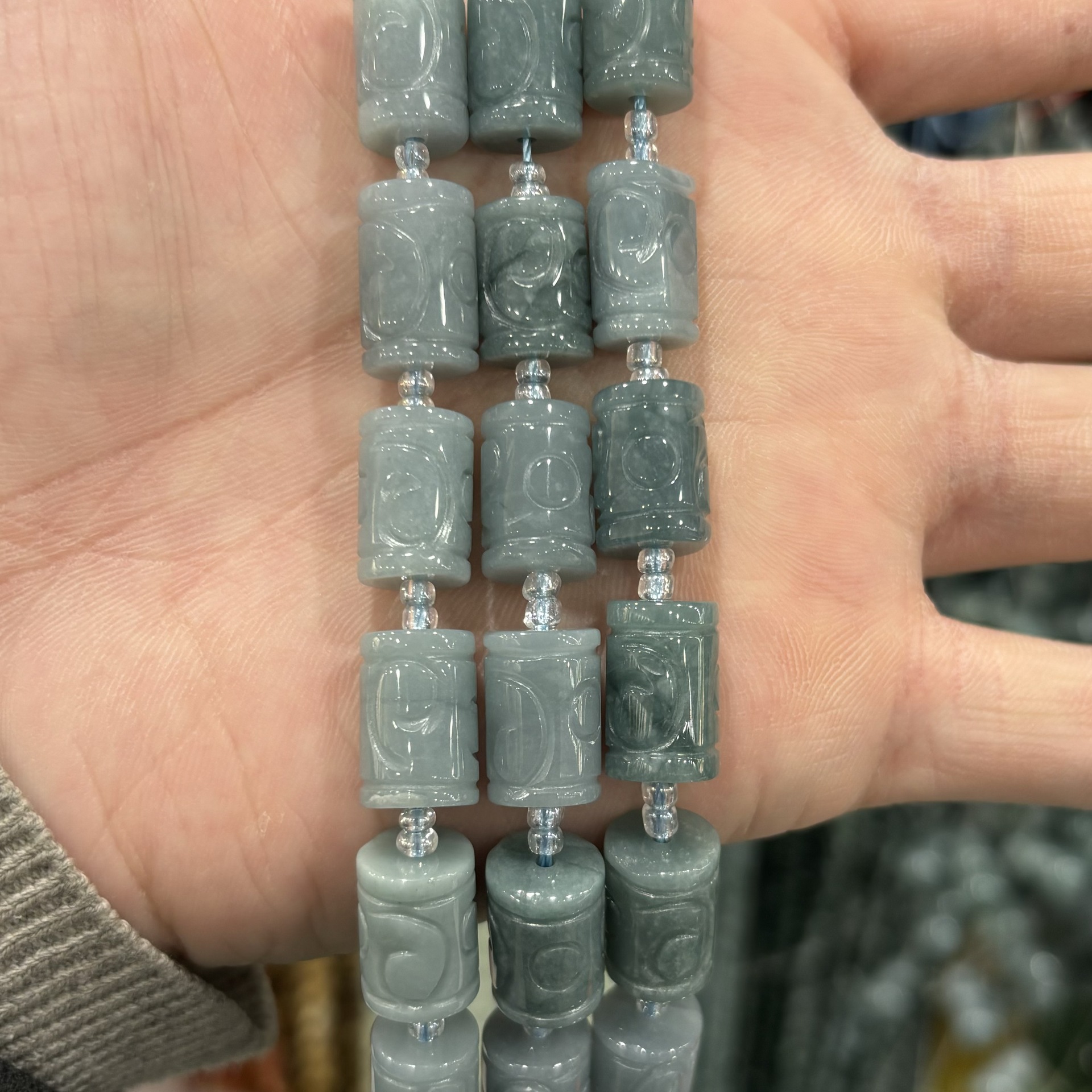 12:9x14mm patterned columns (about 10 pieces)