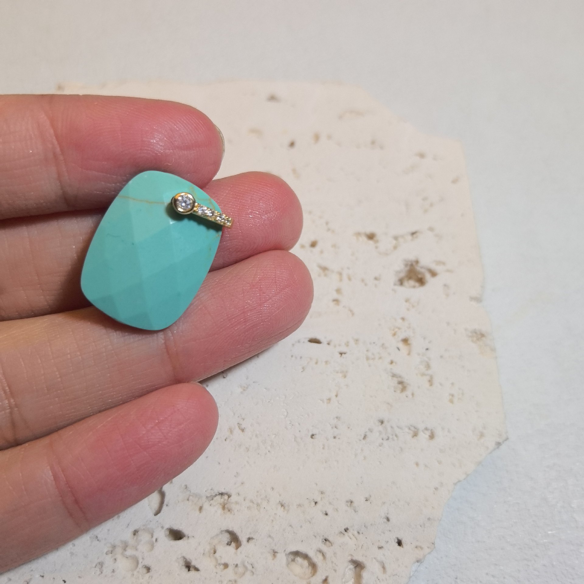 13 natürlicher türkis blau