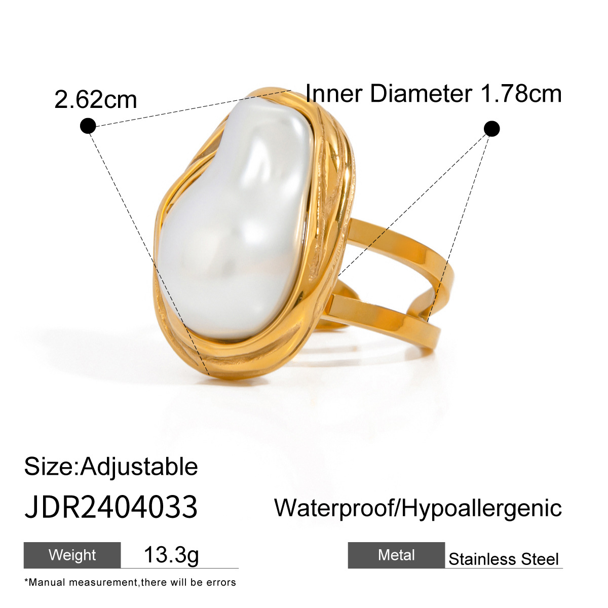 3:3 finger ring