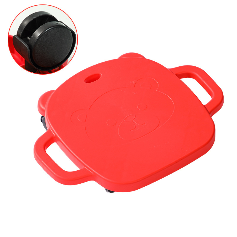Red plastic wheel