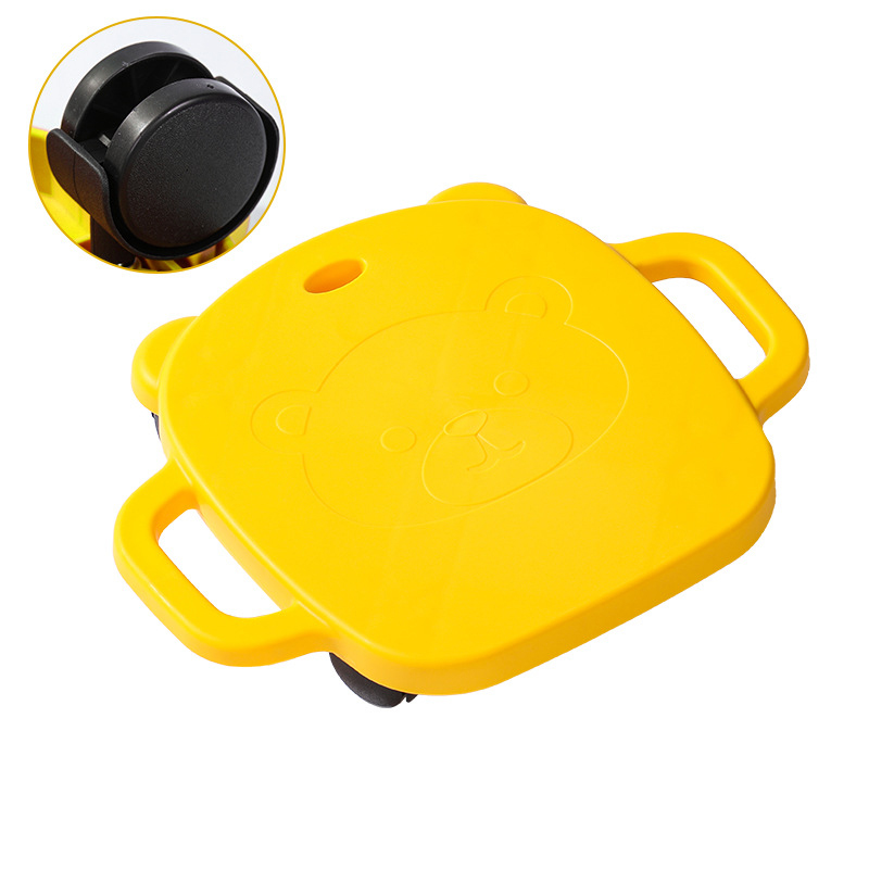 Yellow plastic wheel