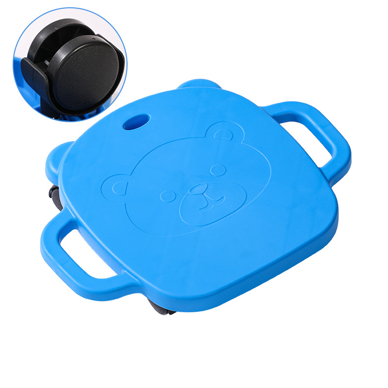 Blue plastic wheel