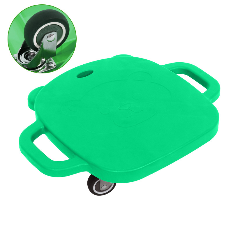 Green plastic wheel