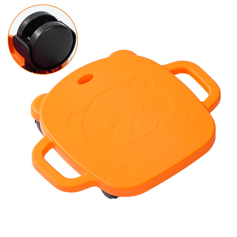 Orange plastic wheel