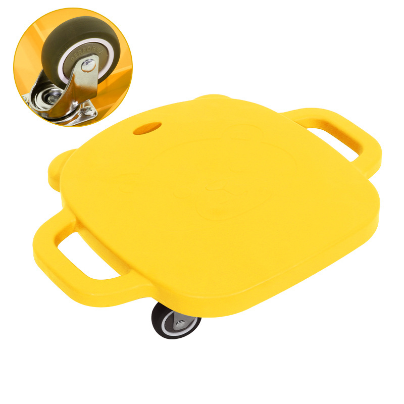 Yellow red  tpe steel wheel