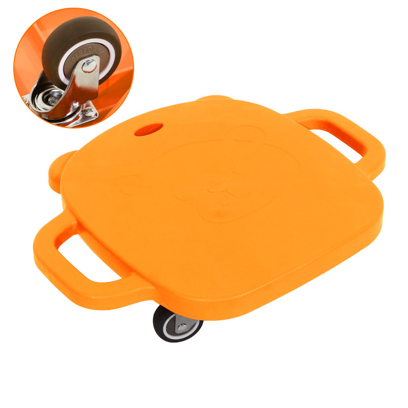 Orange tpe steel wheel