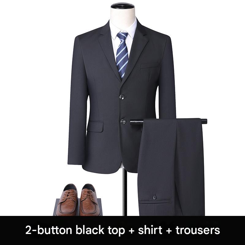 [Men's 2-button Black] suit   shirt   suit pants