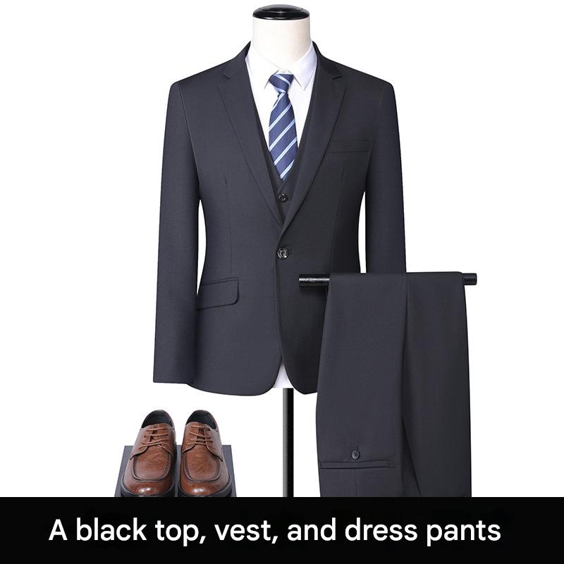 [Men's 1 button Black] suit   vest   suit pants