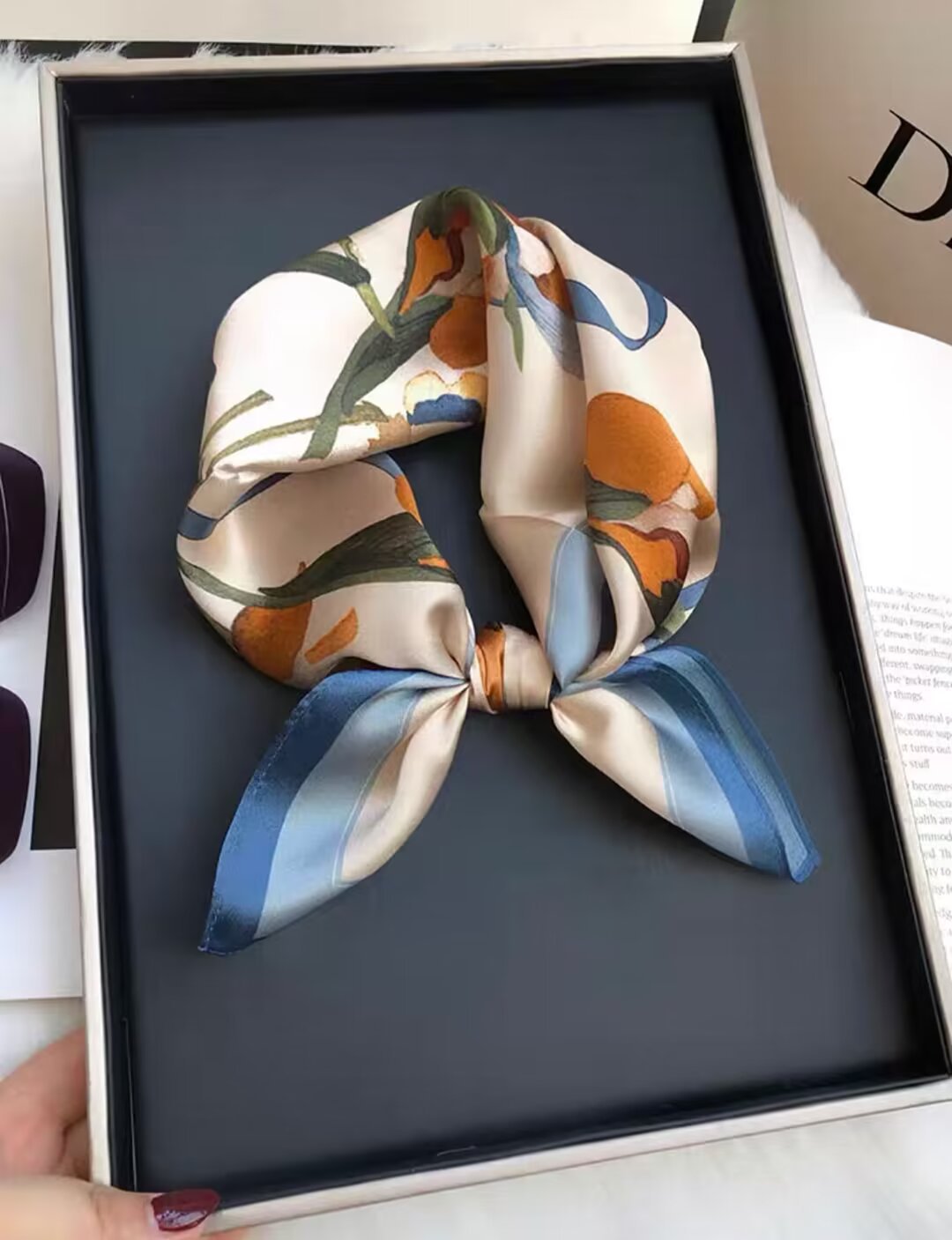 Orange blossom painting scroll