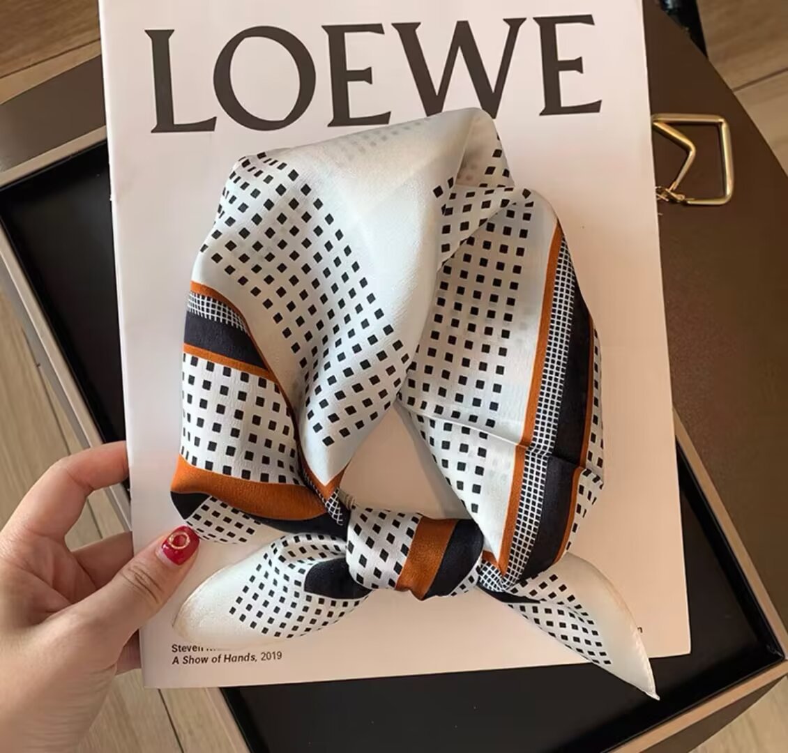 Geometric orange black