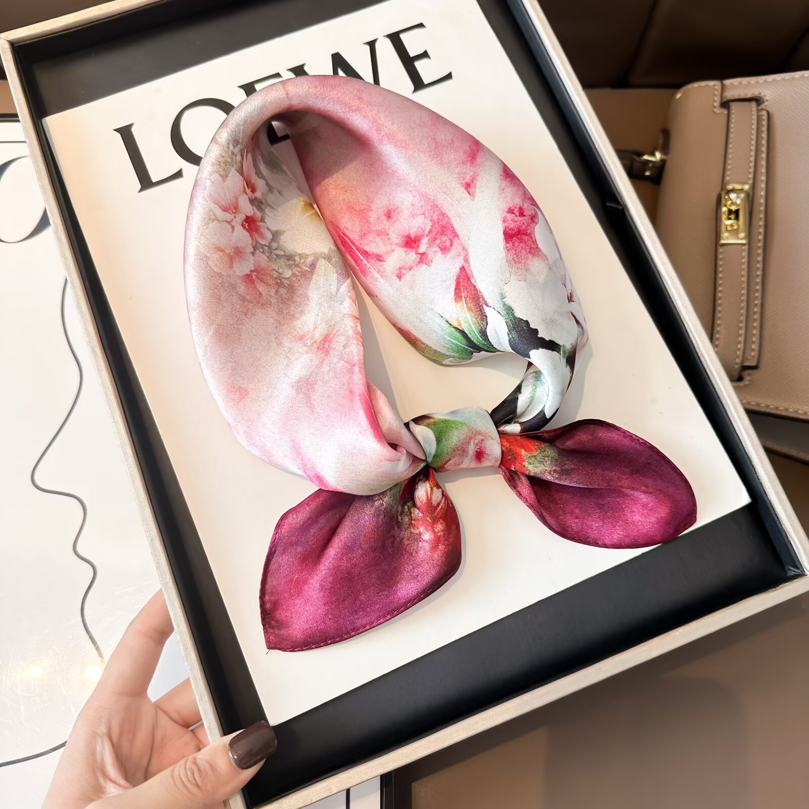 Pink flower painting