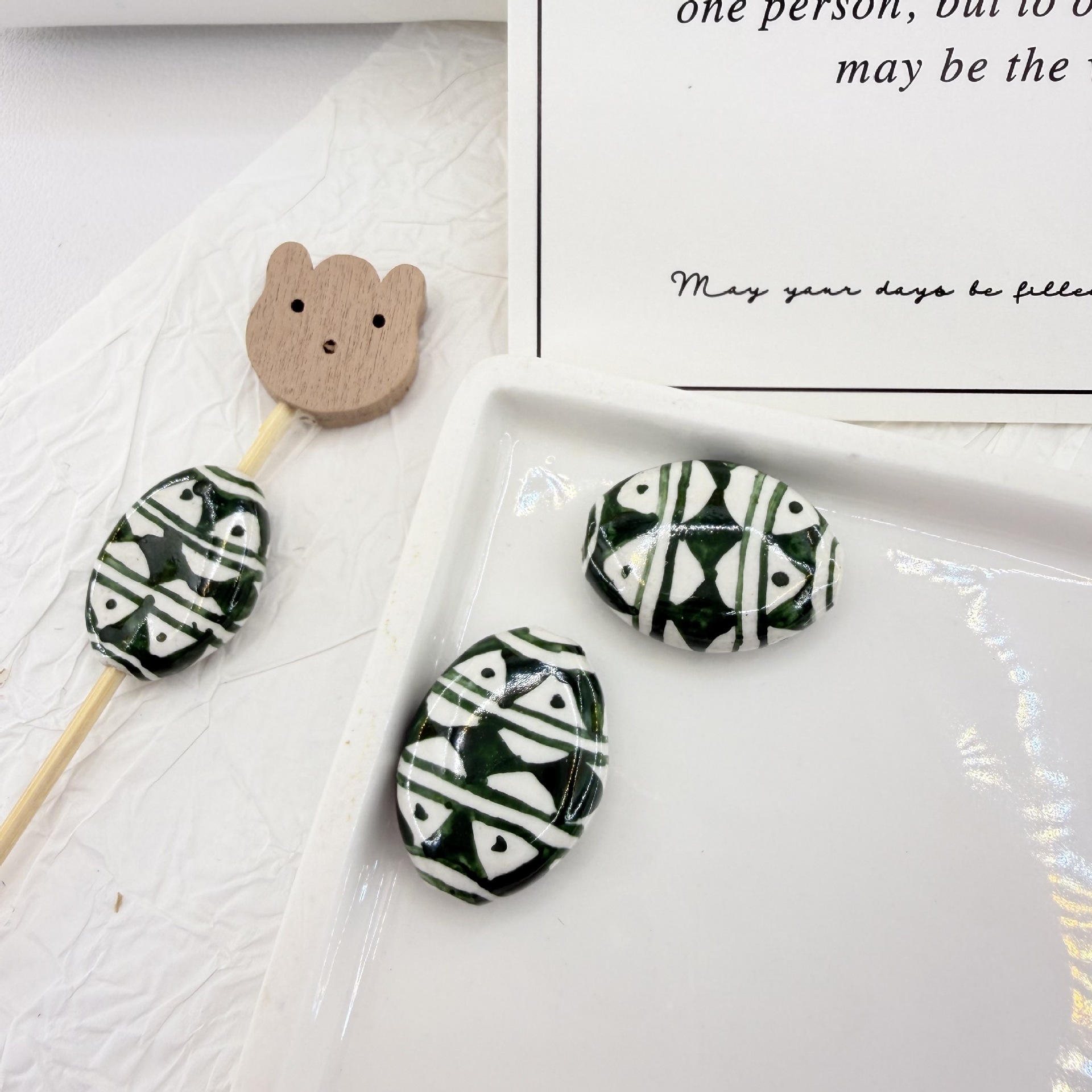4:(flat olive shape) 3