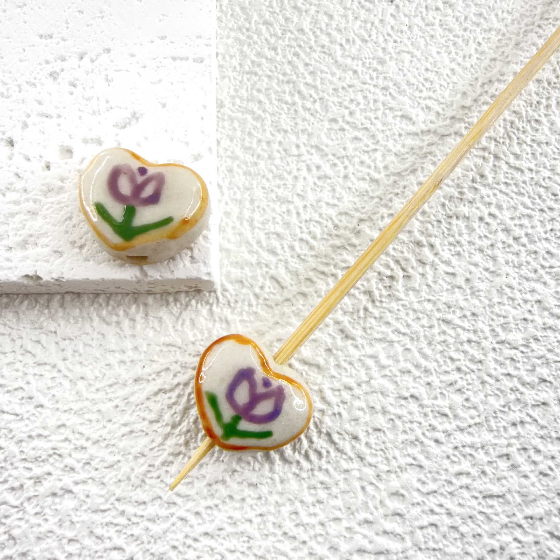 2:(love) single flower 11.5x14mm