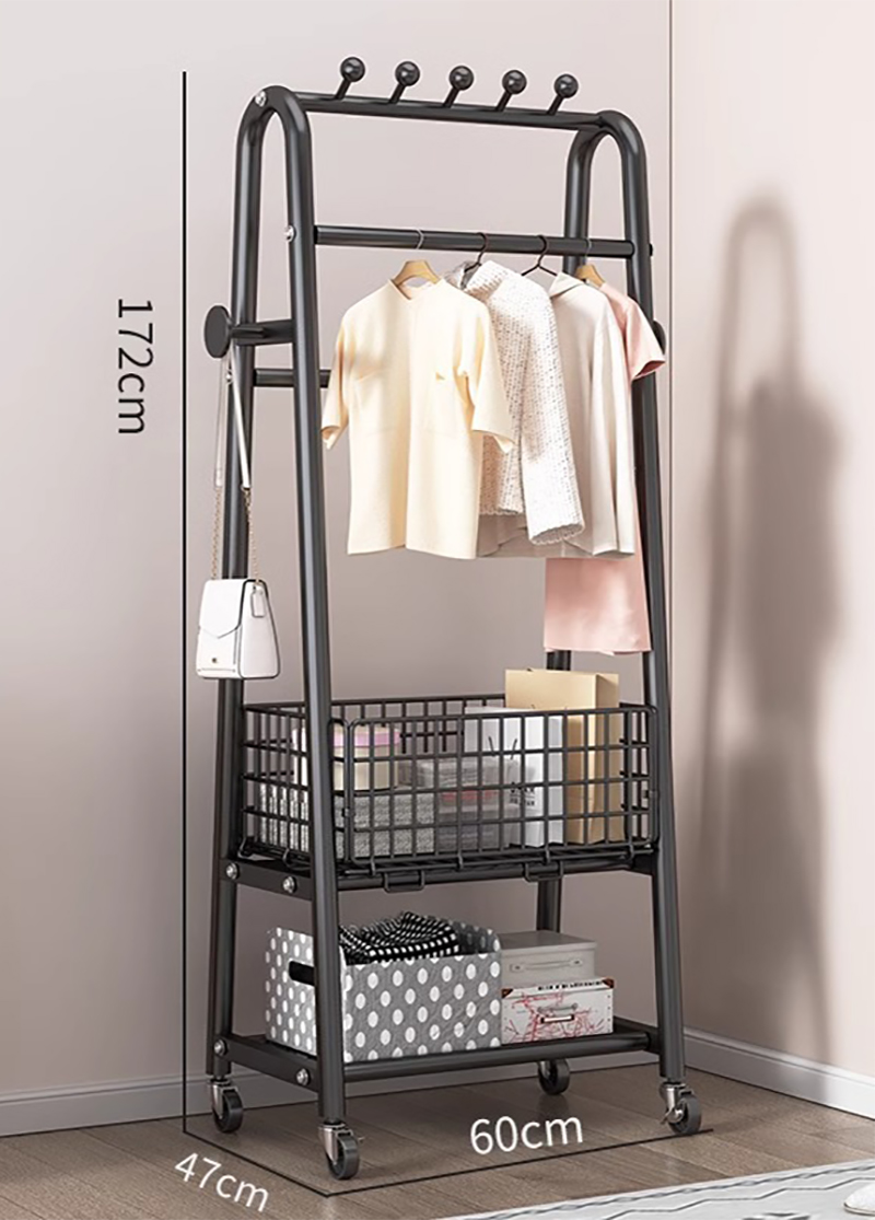 Classic black 60cm diverse storage (round head)