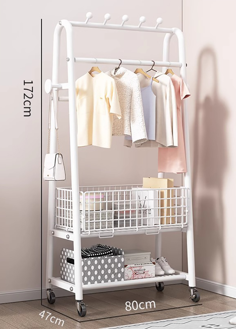 Pearlescent white 80cm diverse storage (round head)