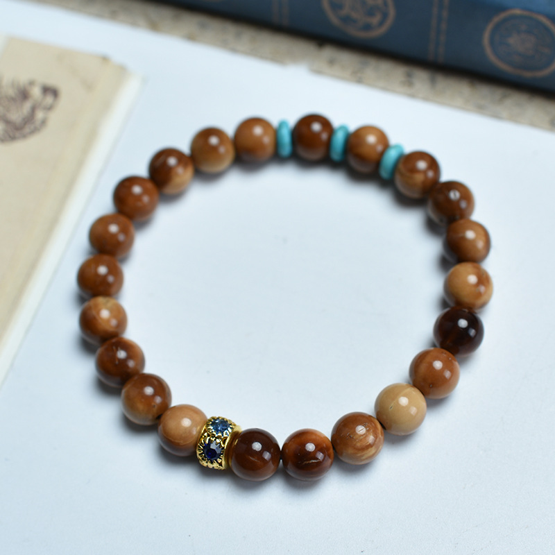 1:8mm bracelet with colorful rotating beads