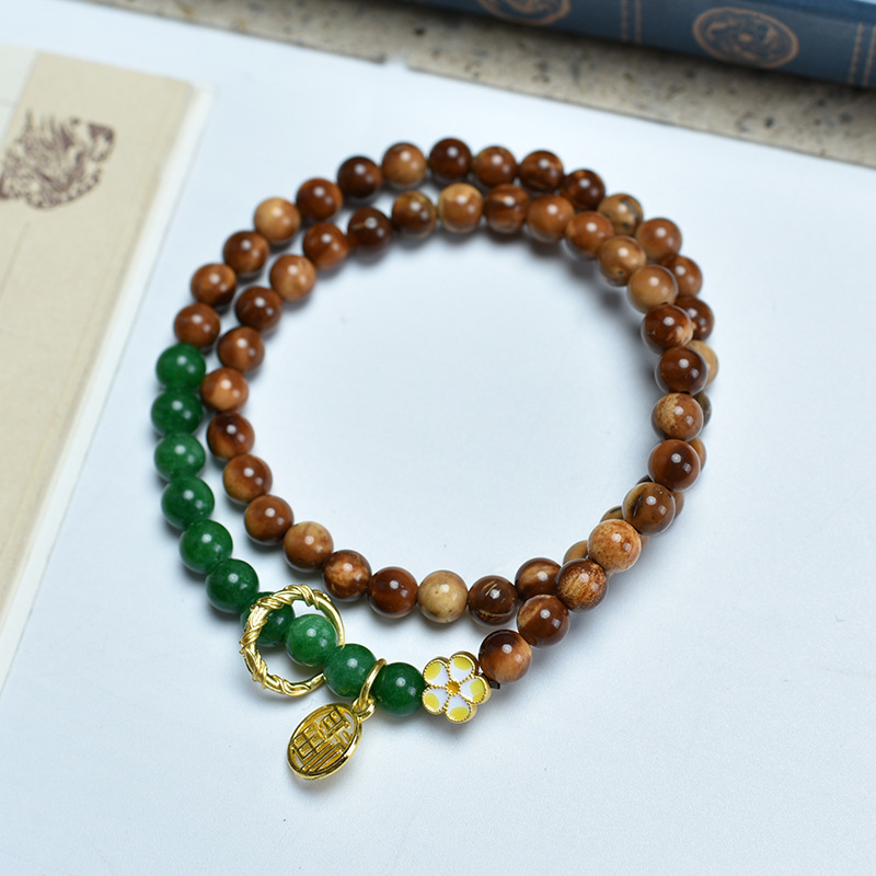 3:6mm double circle green crystal fu brand model