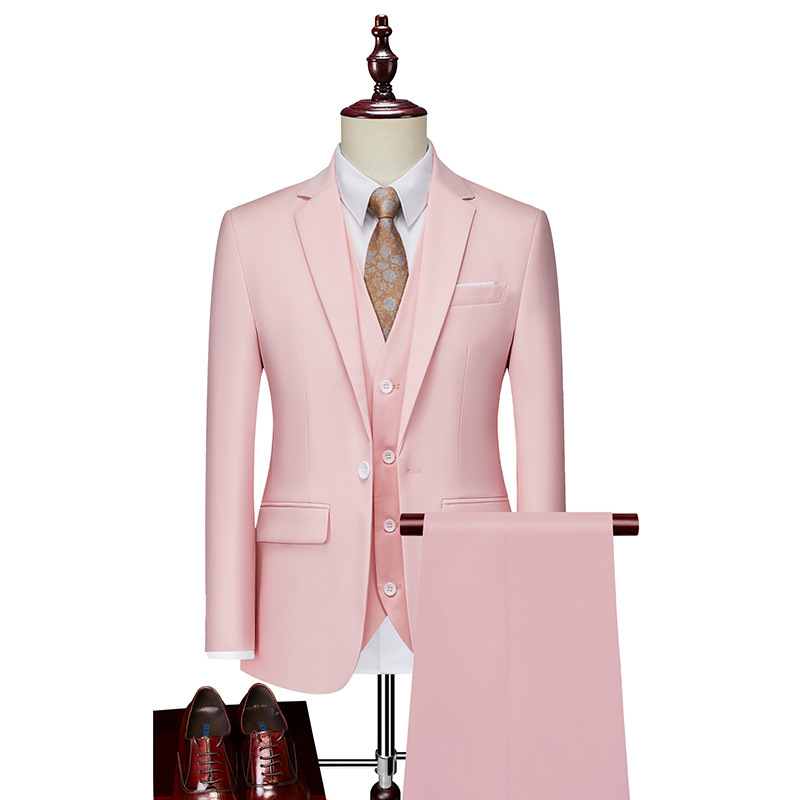 hot pink three piece