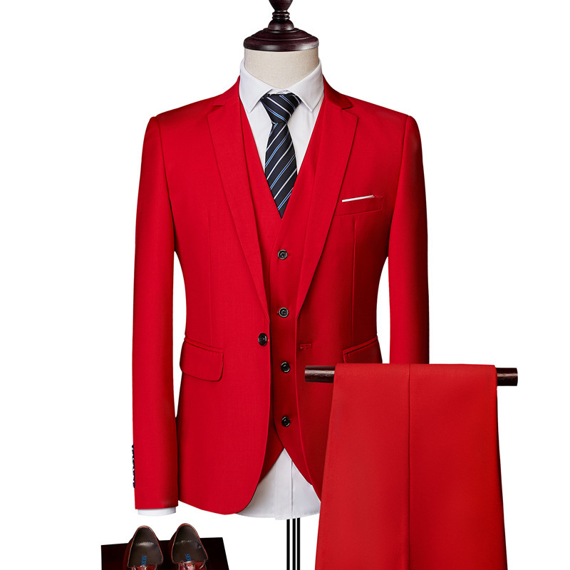 red three piece