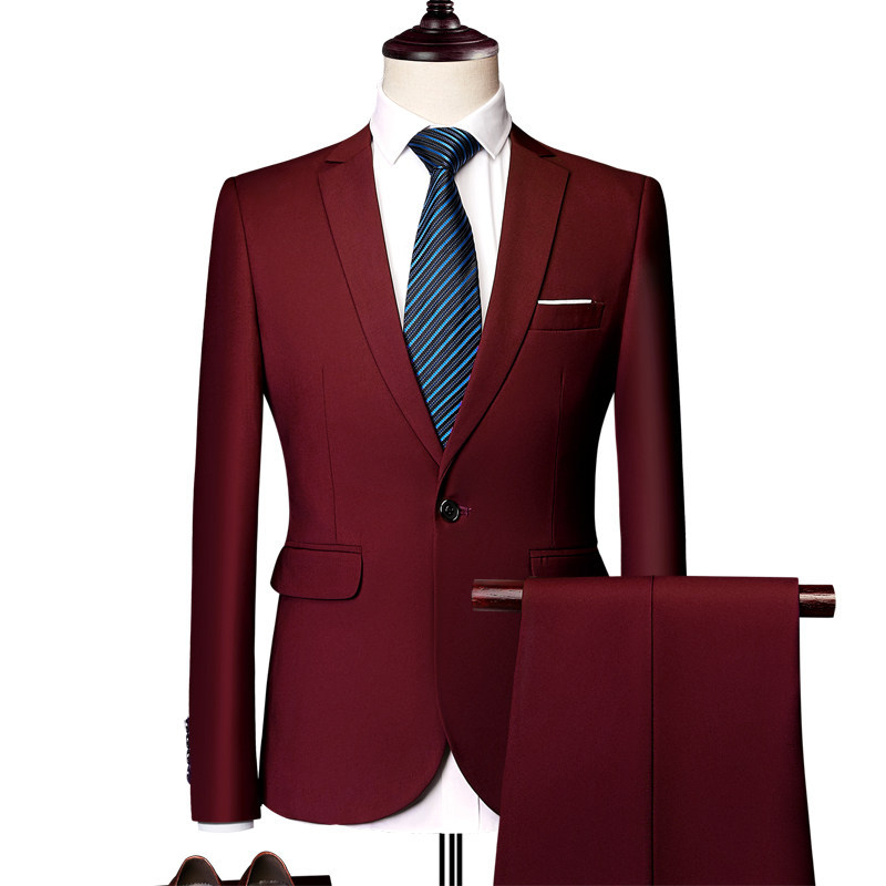 burgundy two piece