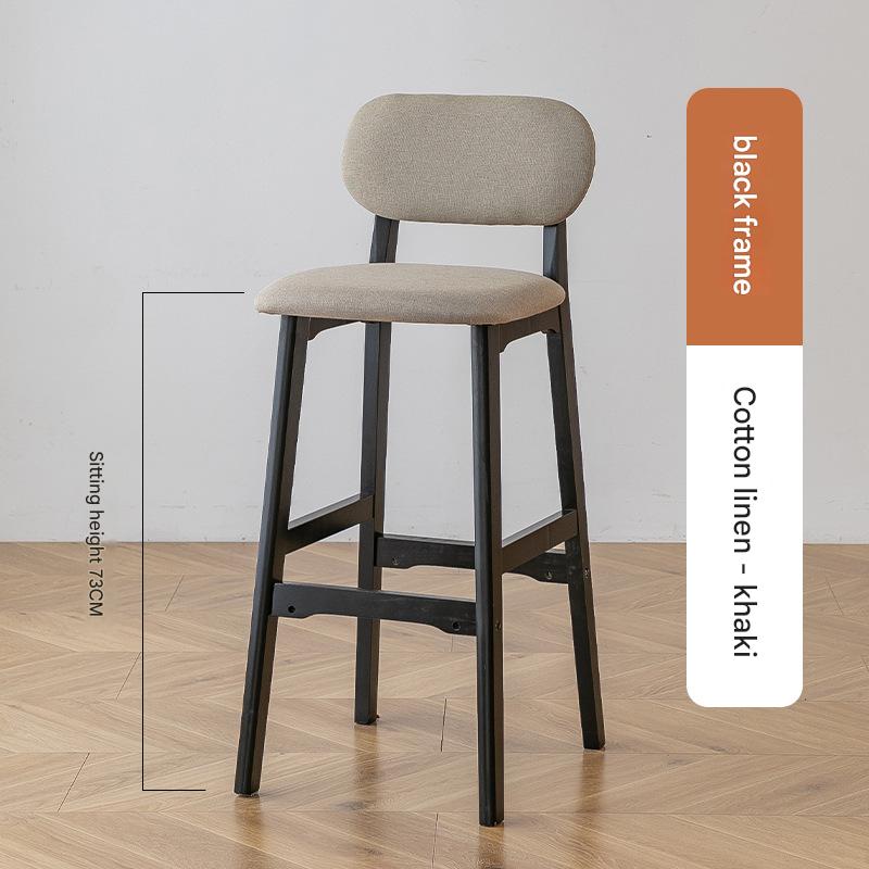 black frame khaki cotton and linen