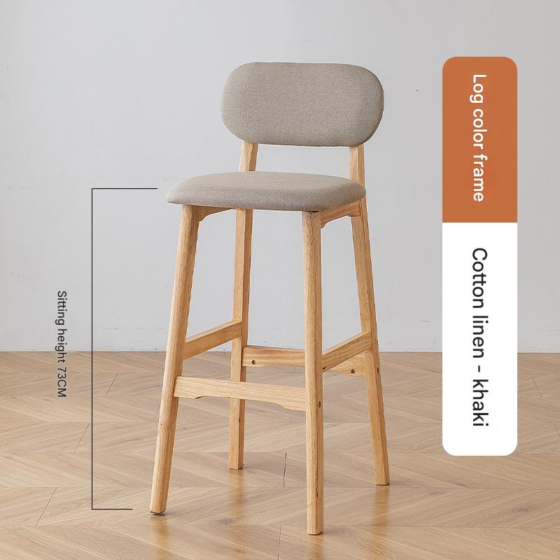 log frame khaki cotton and linen