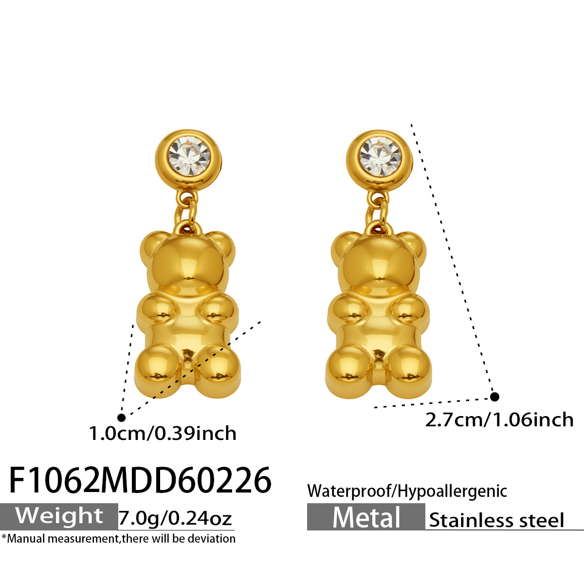 1:gold color plated