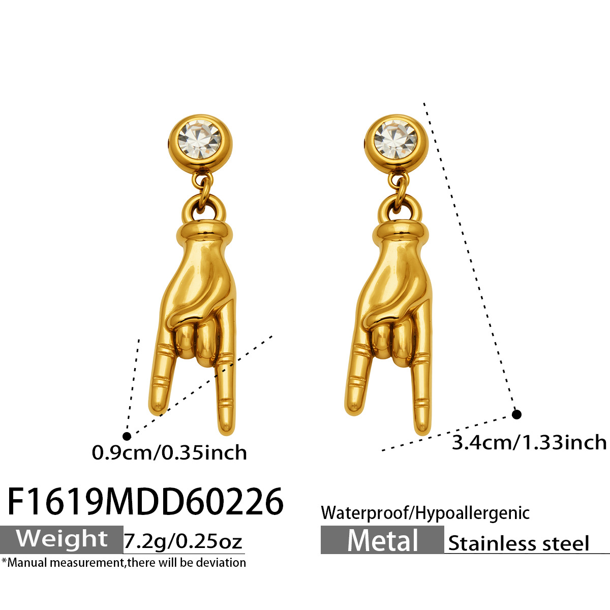 1:gold color plated