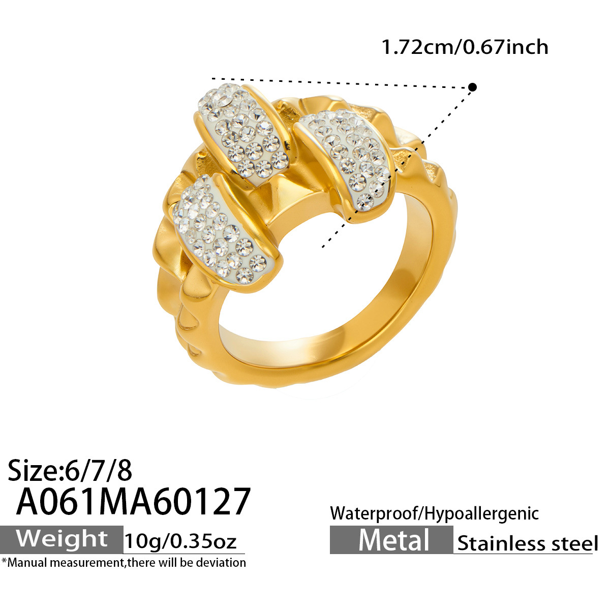 A061- Gold Ring No. 8