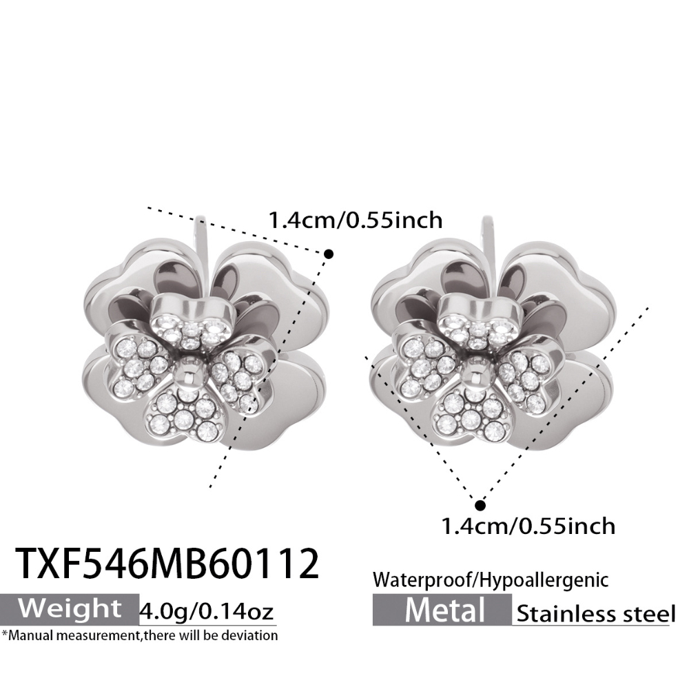 10:TXF546- Steel Earrings