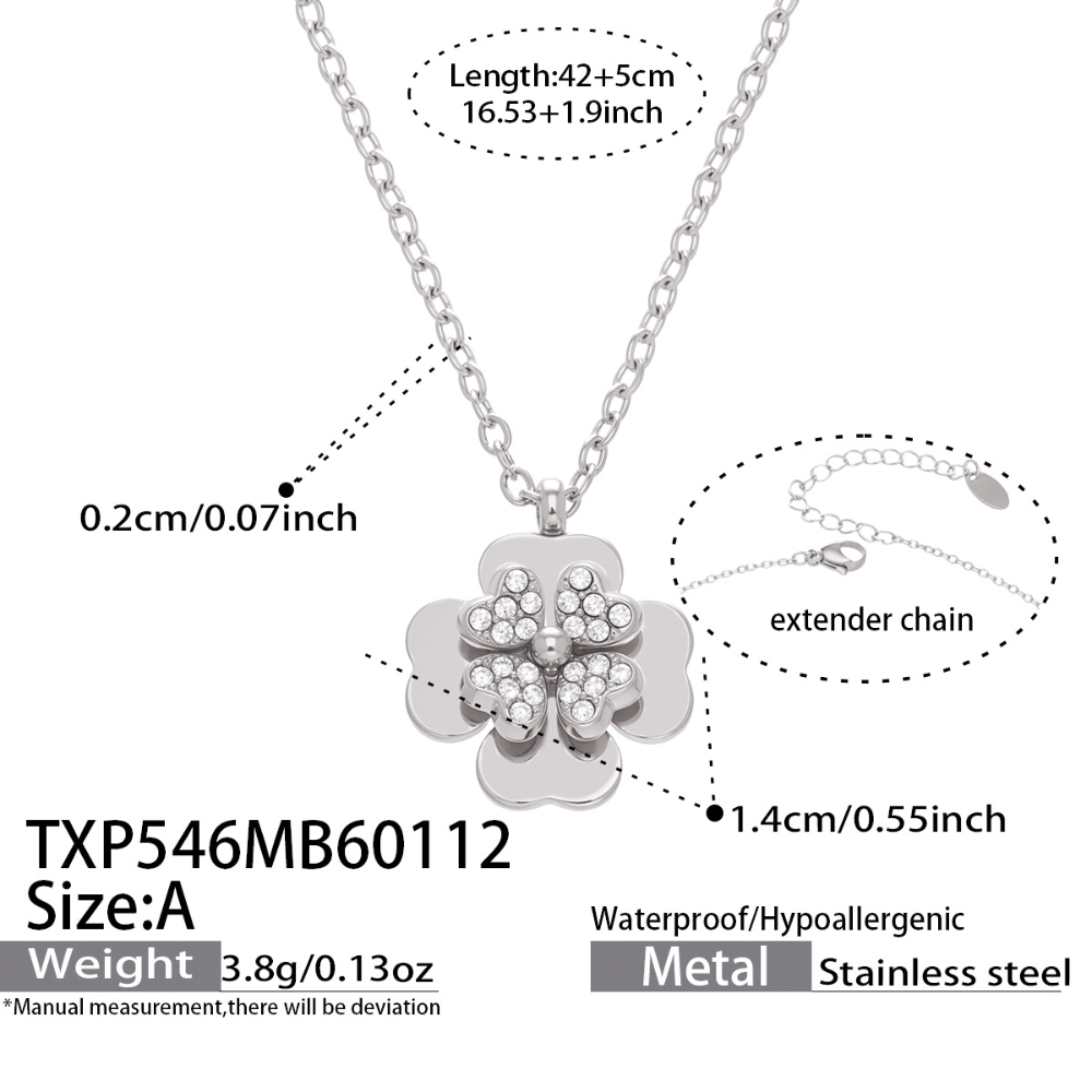 3:TXP546-A Steel Necklace 42 plus 5cm