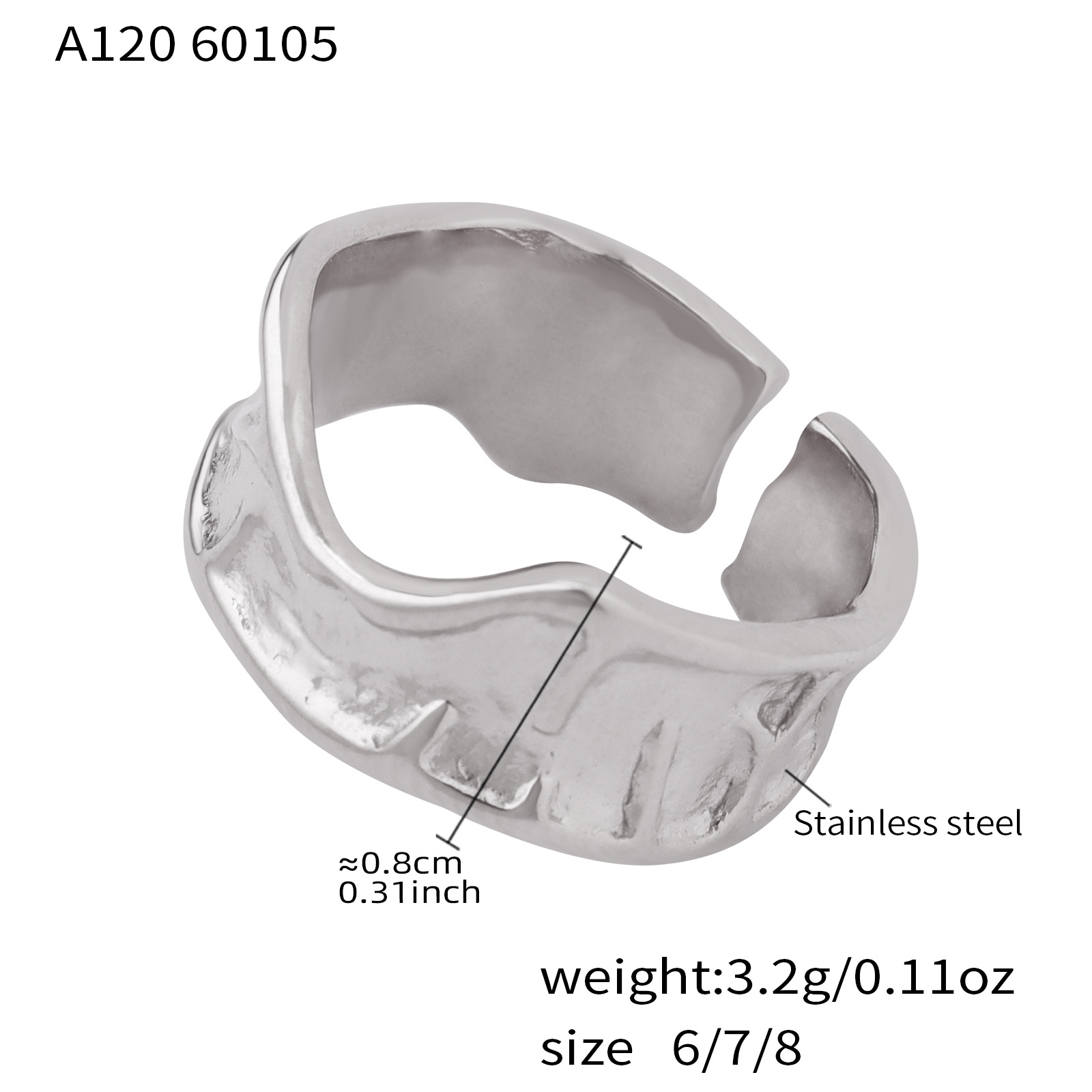 A120- Steel Ring No. 8