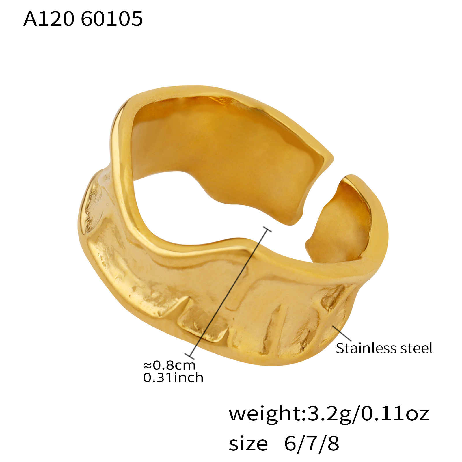 A120- Gold Ring No. 7