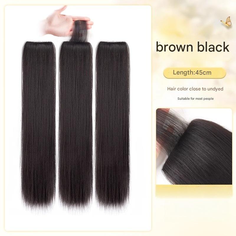 Invisible edge three-piece straight hair 45cm